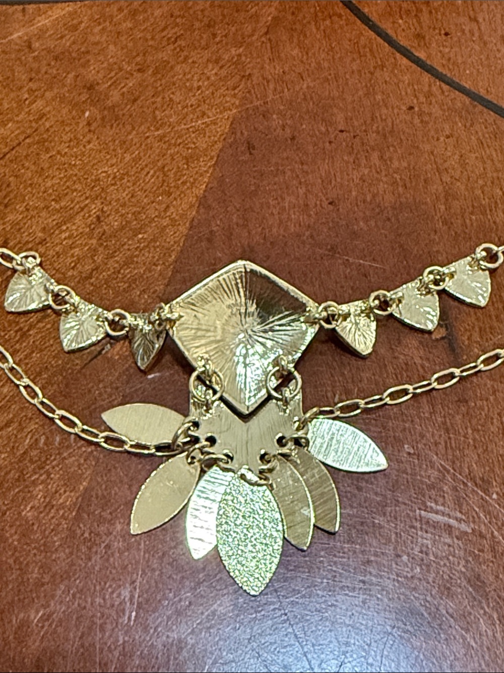 Gold-Tone Boho Geometric Statement Necklace from Anthropologie!!🔥🔥🔥 - Picture 14 of 16